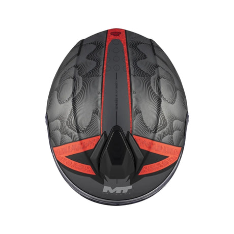 MT Genesis R SV Shift Matt Black Red Motorcycle Flip Front Helmet
