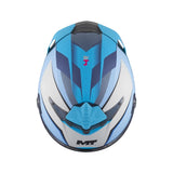 MT Thunder 4 R Wind Tunnel Motorcycle Full Face Helmet Matt Blue