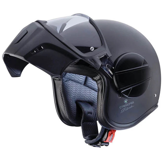 Caberg Jet Ghost X Plain Matt Black Motorcycle Helmet