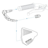 Oxford OX701 Motorcycle Hand Guard Lever Guard Pair Adaptors for Use With OX705