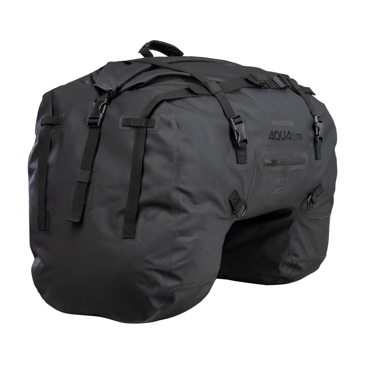 Oxford Aqua D-70 Waterproof Duffle Bag Motorcycle Motorbike Tail Bag Luggage 70L Black