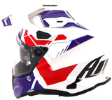 Airoh Commander 2 Reveal Blue Red Gloss Motorcycle Helmet