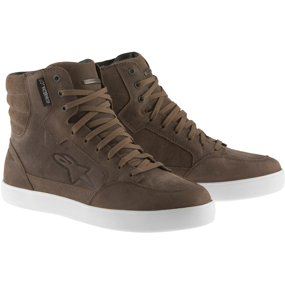Alpinestars J-6 Waterproof Boot Brown Mens Motorcycle Hitop