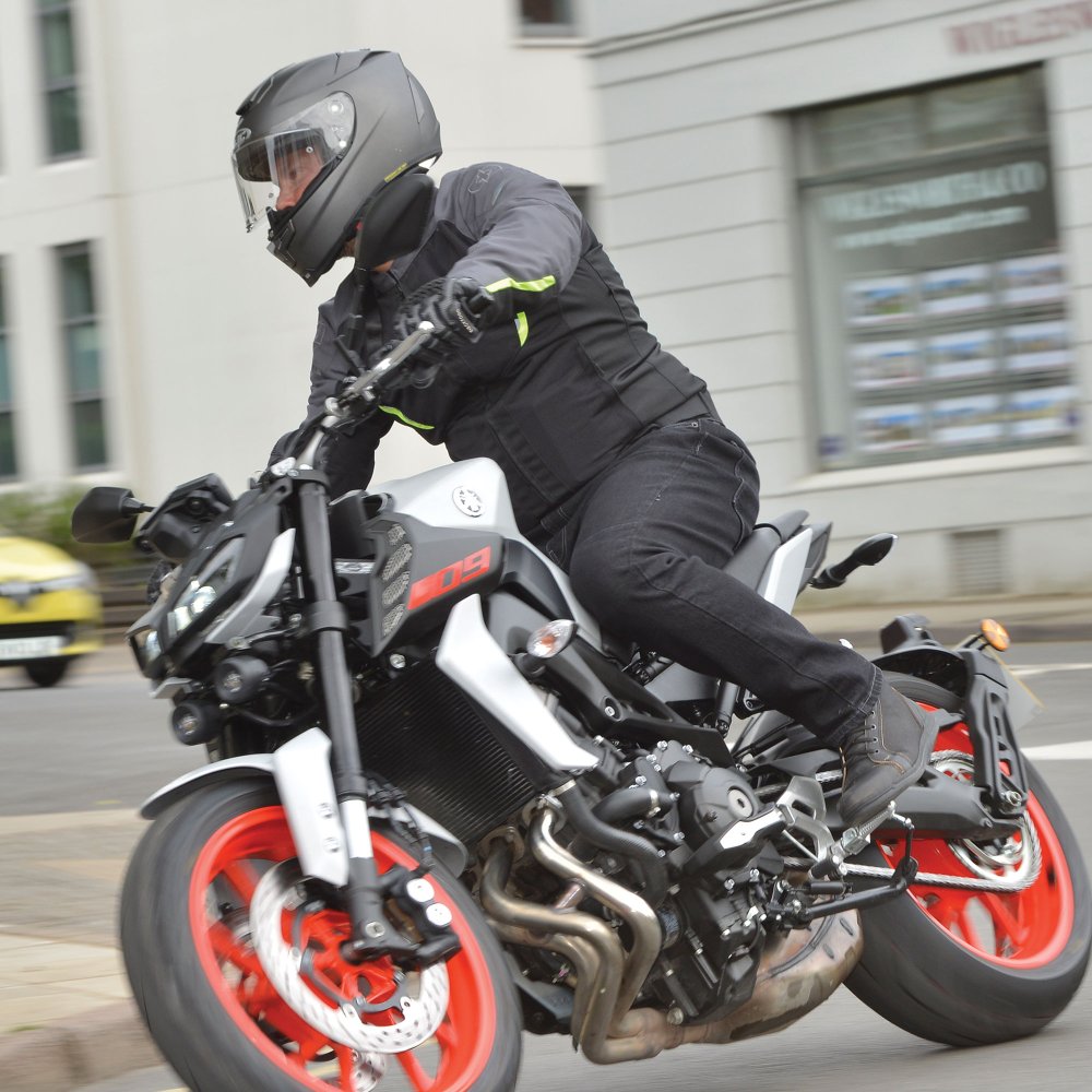 Oxford Delta 1.0 Air Men's Motorcycle Jacket Black Grey Fluo