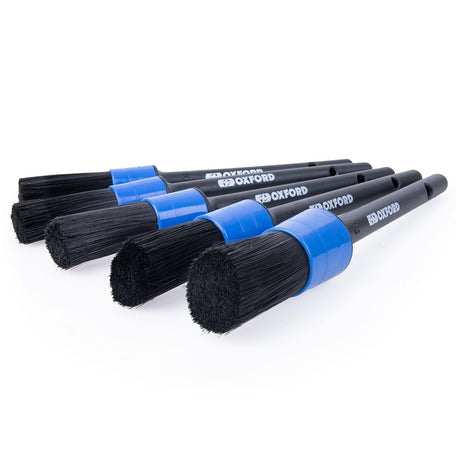 Oxford OX723 Motorcycle Detailing Cleaning Brushes Pack of 5