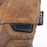 Oxford Womens Kickback Motorcycle Boots Trainers Brown