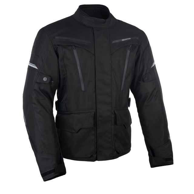 Oxford Metro 2.0 Motorcycle Jacket Stealth Black Waterproof
