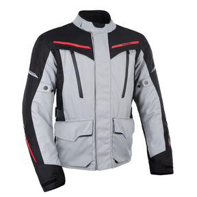 Oxford Metro 2.0 Motorcycle Jacket Grey Black Red