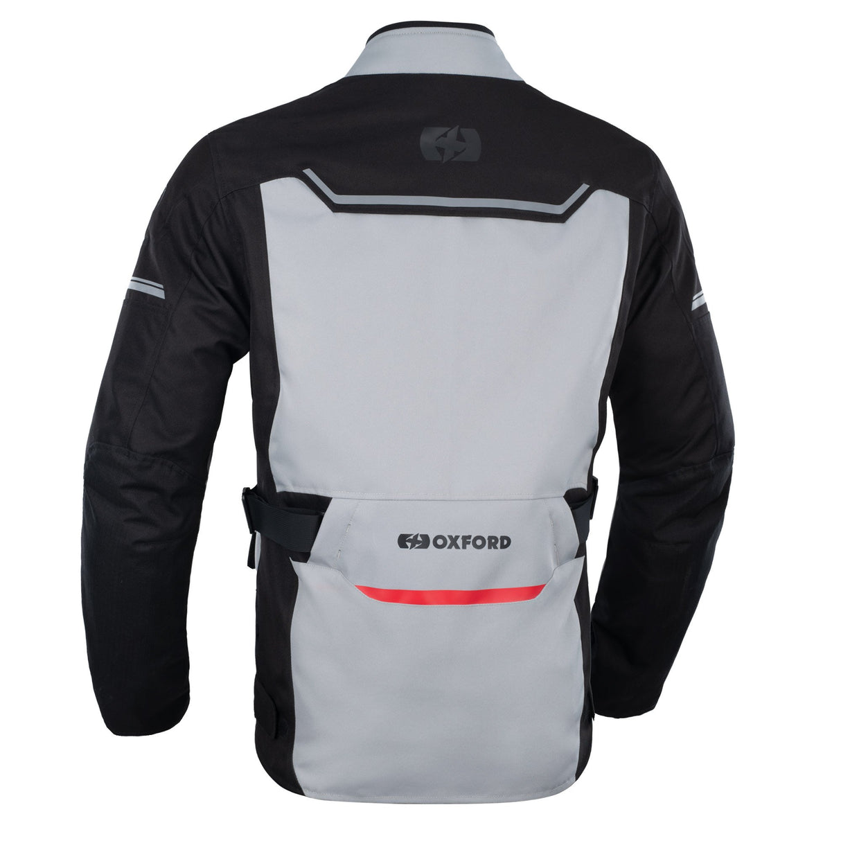 Oxford Metro 2.0 Men's Motorcycle Jacket Grey Black Red