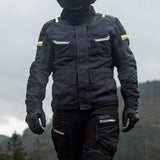 Oxford Stormland D2D Men's Motorcycle Jacket Grey Black Fluo