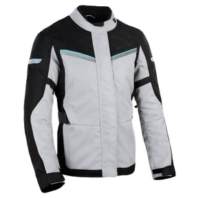 Oxford Dakota 3.0 Ladies Motorcycle Jacket Arctic Grey Black Teal