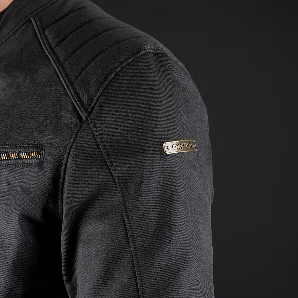 Oxford Holborn Motorcycle Men's Jacket Stealth Black