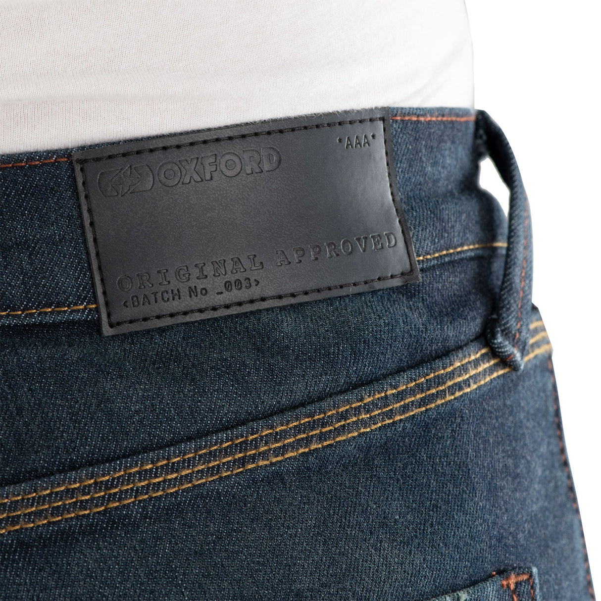 Oxford Original Approved AAA Slim Men's Motorcycle Jeans 3 Year Aged