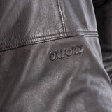 Oxford Holton Men's Leather Motorcycle Jacket Brown
