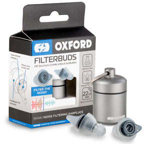 Oxford OX697 Filterbuds - Regular Fit 22dB SNR Reusable Earplugs