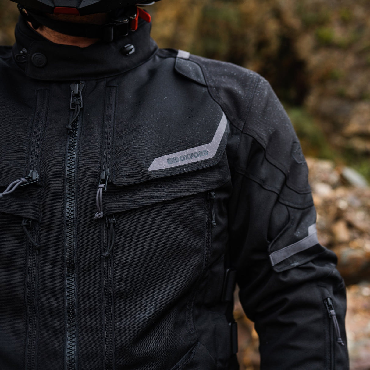 Oxford Rockland Men's Motorcycle Jacket Black