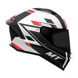 MT Stinger 2 Zivze A5 Gloss Black White Red Motorcycle Helmet