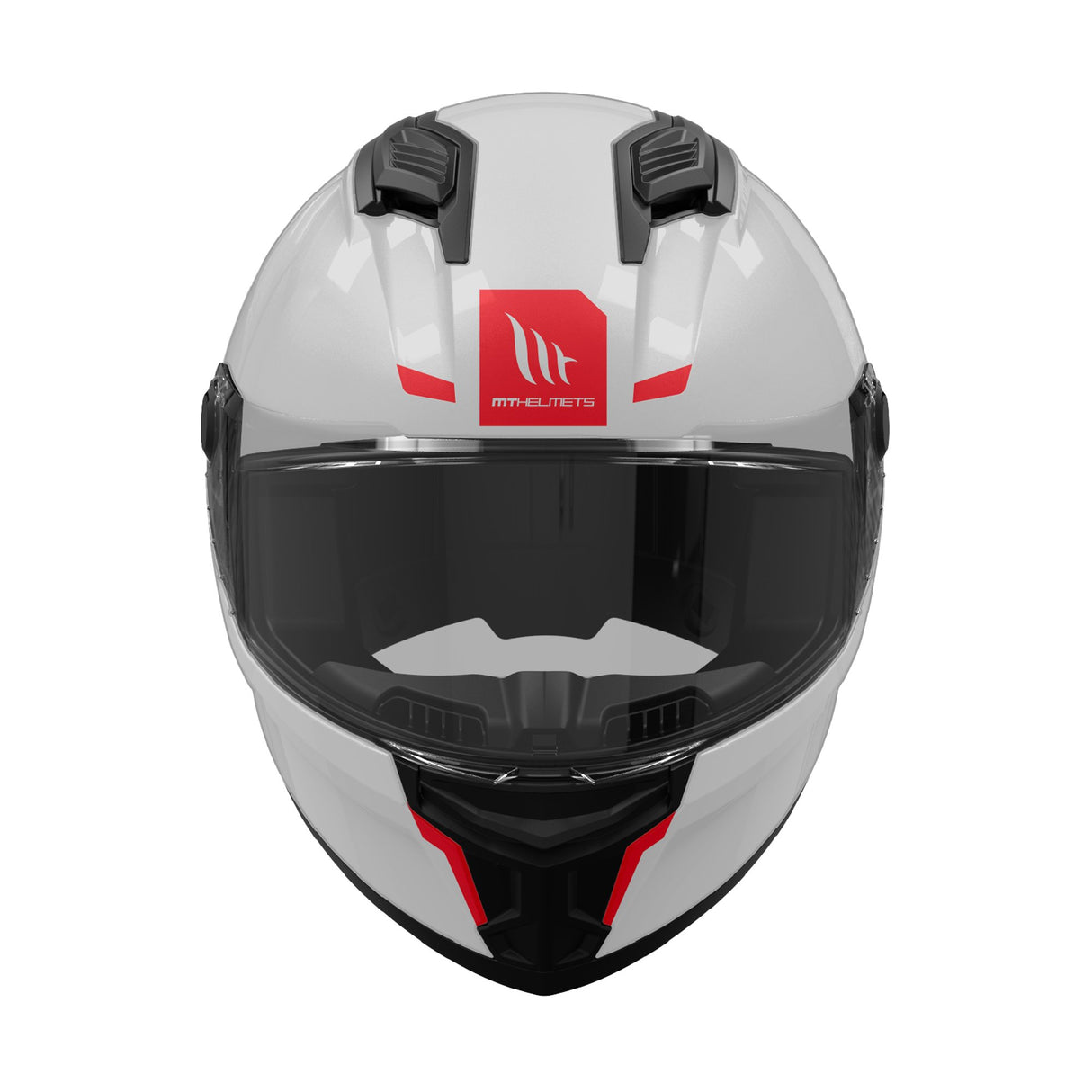 MT Stinger 2 A0 Gloss White Motorcycle Helmet