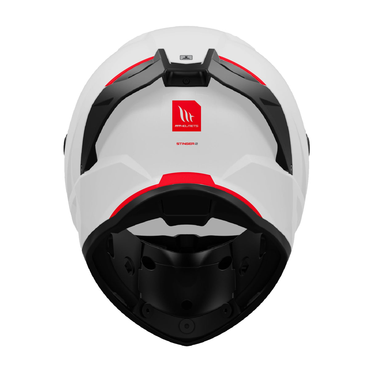 MT Stinger 2 A0 Gloss White Motorcycle Helmet