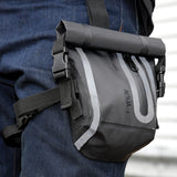 Oxford Aqua L1 Waterproof Motorcycle Luggage Leg Bag Waist Pack Adjustable 1L Black