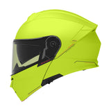 MT Genesis SV Solid A3 Gloss Yellow Fluo Motorcycle Helmet Flip Front