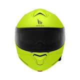 MT Genesis SV Solid A3 Gloss Yellow Fluo Motorcycle Helmet