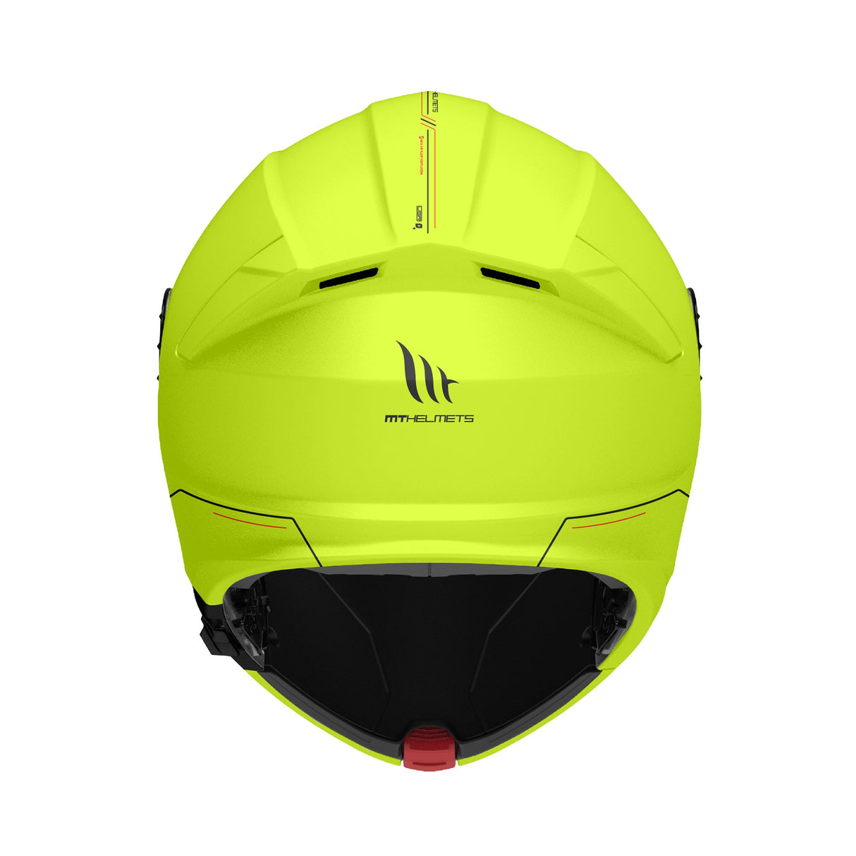 MT Genesis SV Solid A3 Gloss Yellow Fluo Motorcycle Helmet