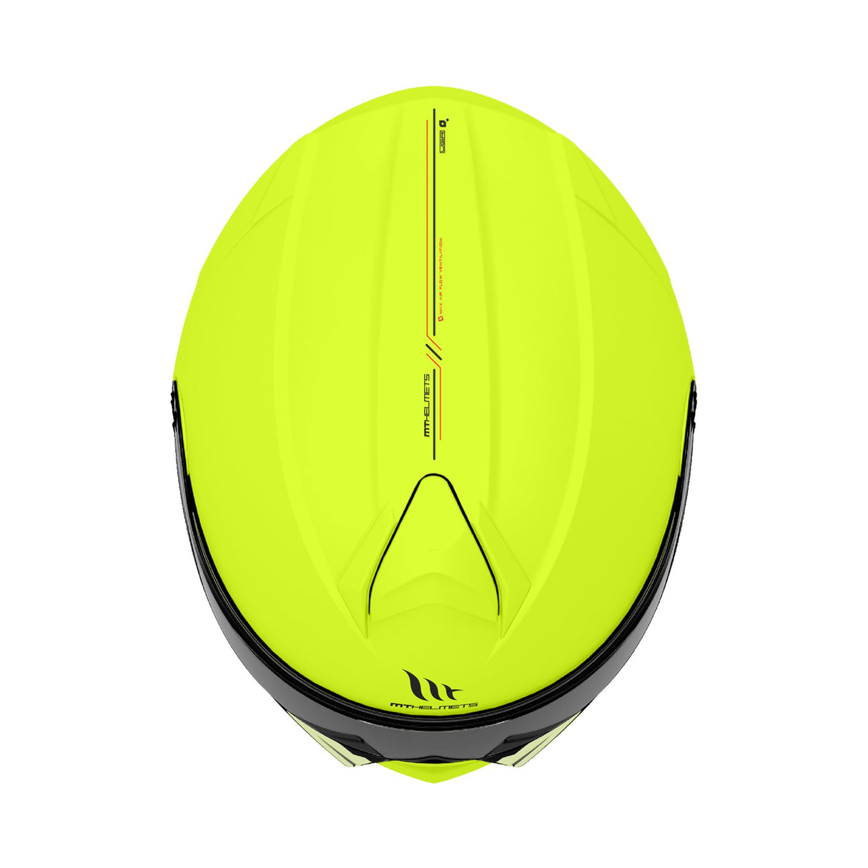 MT Genesis SV Solid A3 Gloss Yellow Fluo Motorcycle Helmet