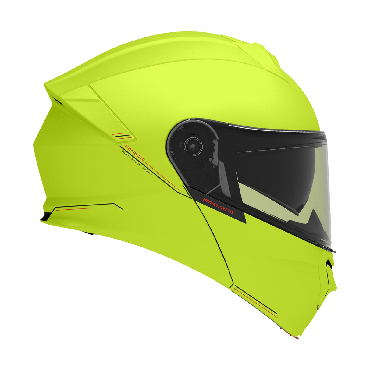 MT Genesis SV Solid A3 Gloss Yellow Fluo Motorcycle Helmet