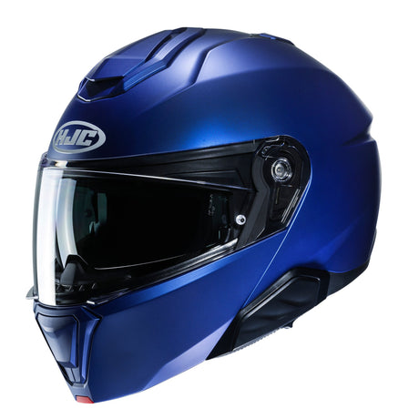 HJC I91 Metallic Blue Motorcycle Helmet Flip Front