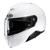 HJC I91 Pearl White Motorcycle Helmet Flip Front