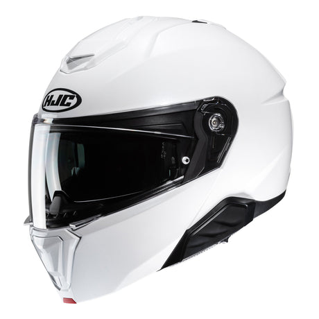 HJC I91 Pearl White Motorcycle Helmet Flip Front