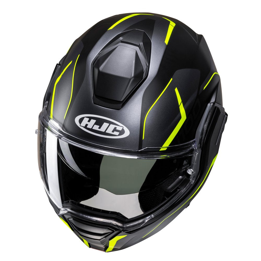 HJC I100 Lorix MC3HSF Yellow Modular Motorcycle Helmet