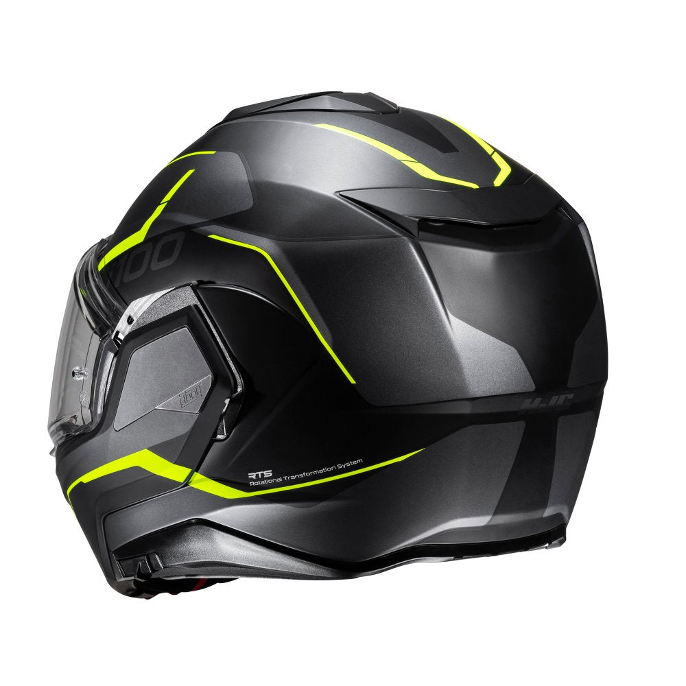 HJC I100 Lorix MC3HSF Yellow Modular Motorcycle Helmet