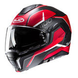 HJC I100 Lorix MC1SF Red Modular Motorcycle Helmet 180 Flip