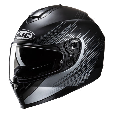 HJC C70N Sway MC5SF Black Motorcycle Helmet Silver
