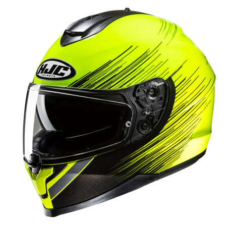 HJC C70N Sway MC3H Yellow Motorcycle Helmet Fluo Fluorescent