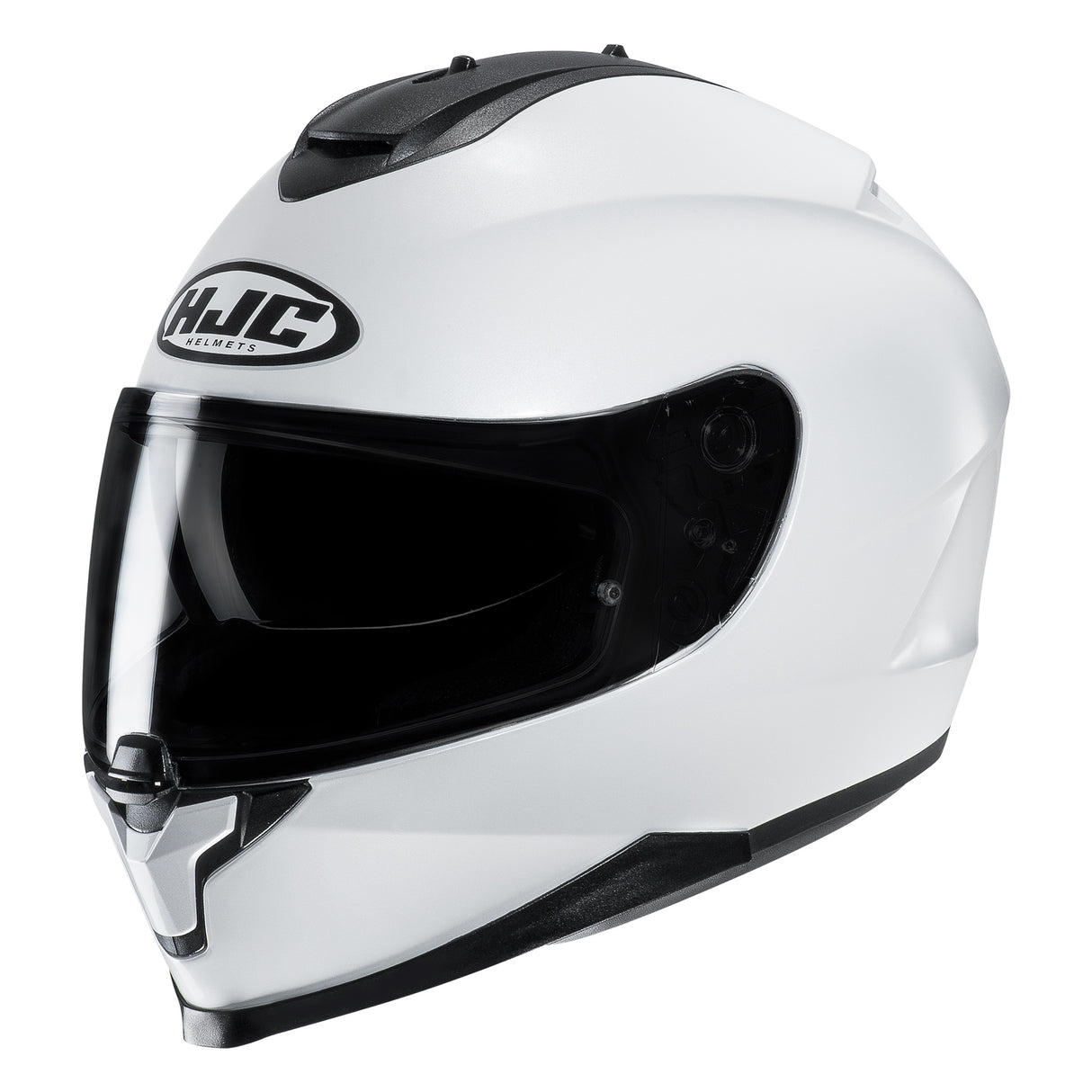 HJC C70N Pearl White Motorcycle Helmet Pearlescent