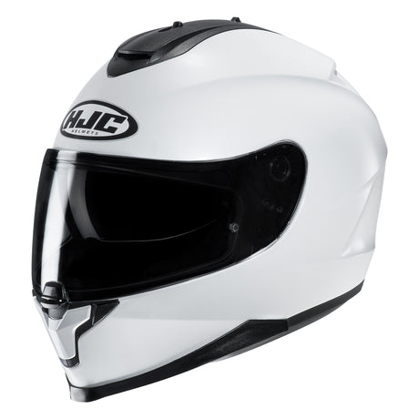 HJC C70N Pearl White Motorcycle Helmet Pearlescent