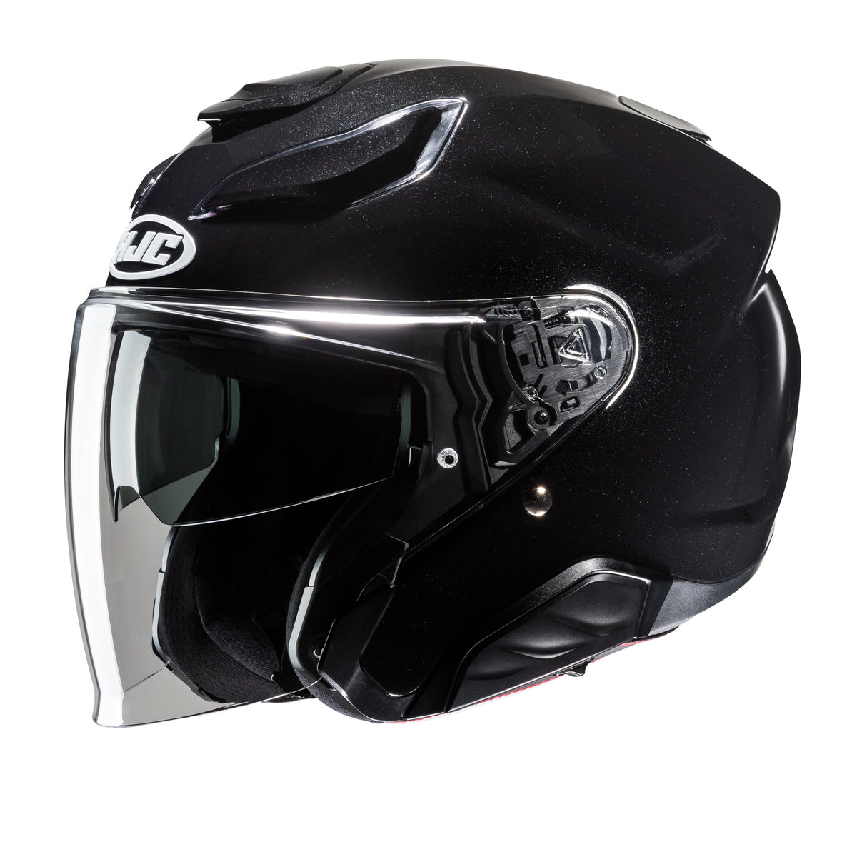 HJC F31 Gloss Black Open Face Motorcycle Helmet