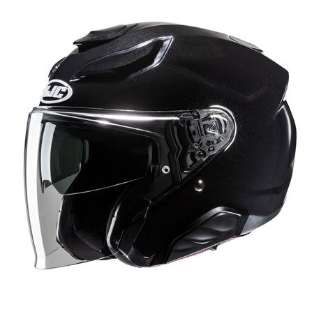 HJC F31 Gloss Black Open Face Motorcycle Helmet