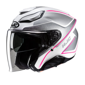 HJC F31 Ludi MC8 Pink Open Face Motorcycle Helmet