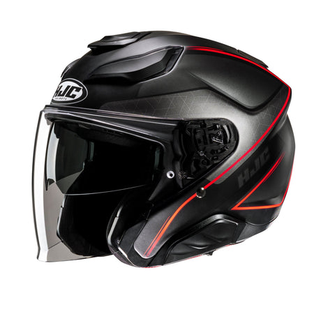 HJC F31 Ludi MC1SF Red Motorcycle Helmet Open Face