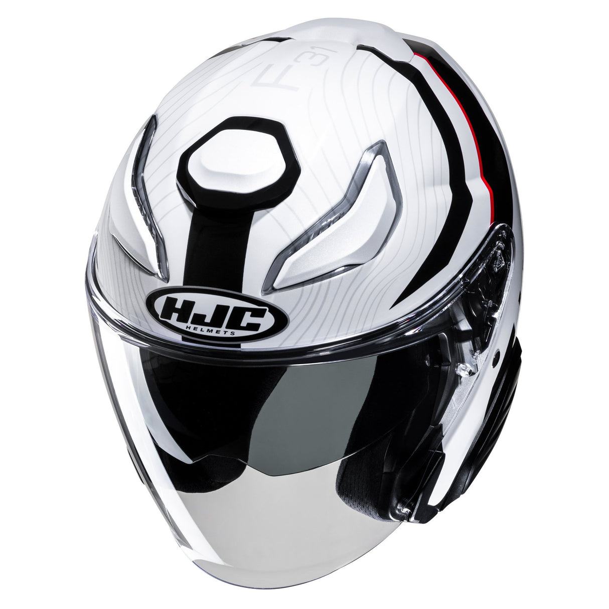 HJC F31 Naby MC1 Red Motorcycle Helmet