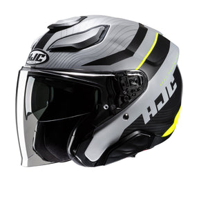HJC F31 Naby MC3HSF Yellow Motorcycle Helmet Open Face
