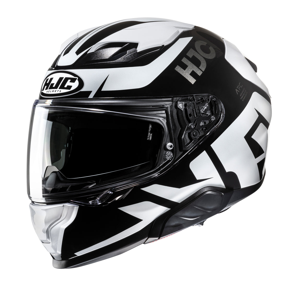 HJC F71 Bard MC5 Black Motorcycle Helmet White