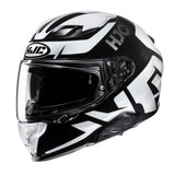 HJC F71 Bard MC5 Black Motorcycle Helmet White