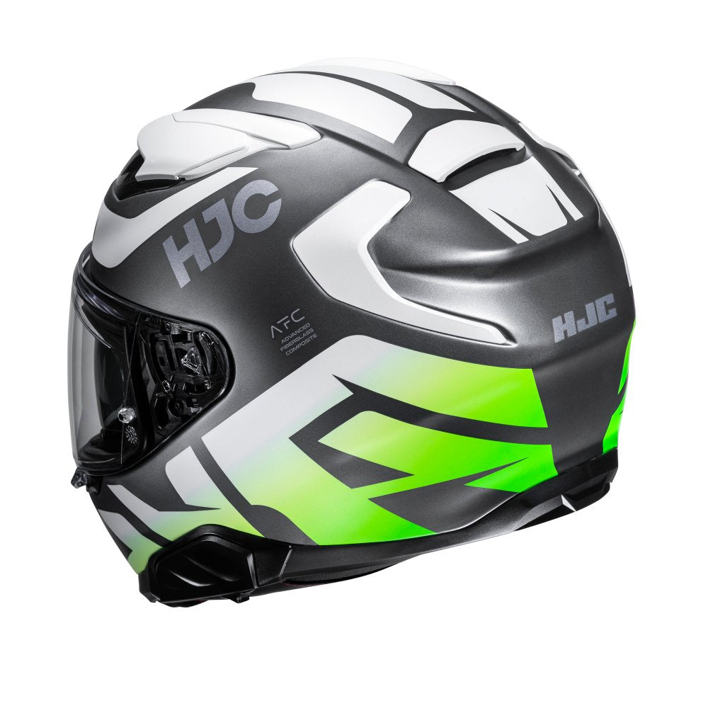 HJC F71 Bard MC4HSF Green Motorcycle Helmet