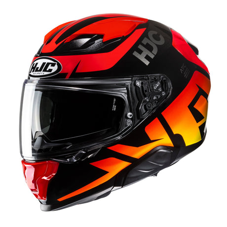 HJC F71 Bard MC1 Red Motorcycle Helmet Orange Flame