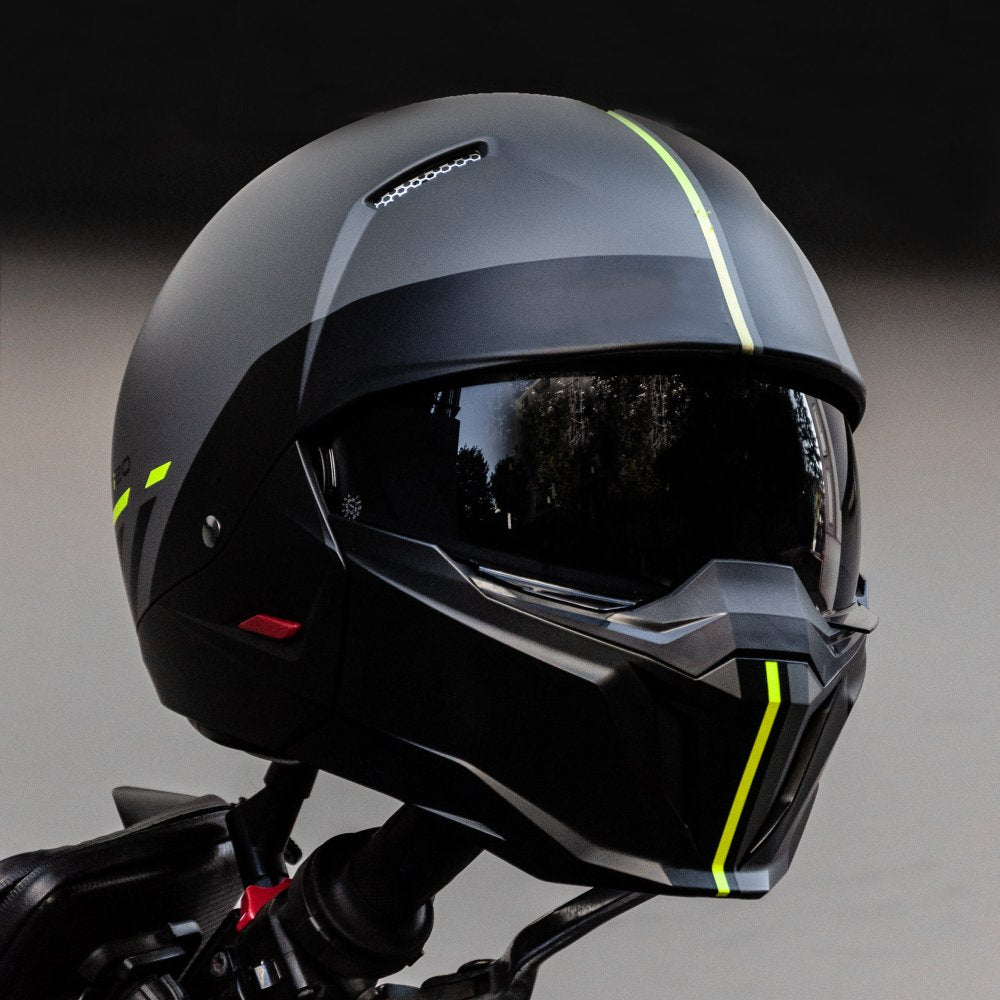 HJC I20 Batol MC3HSF Yellow Motorcycle Helmet